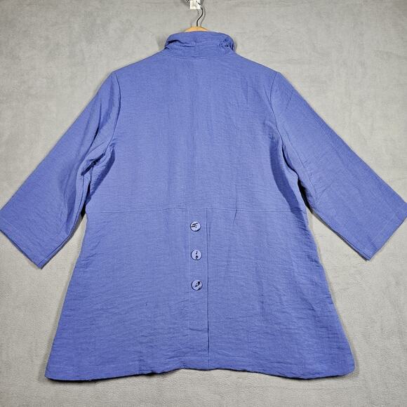 Habitat Clothes To Live In Tunic Womens Medium Purple Top Artsy Lagenlook Boho - Picture 8 of 14